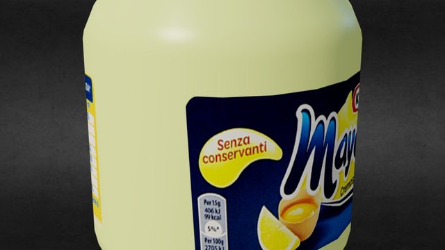 Mayonnaise Jar 3D Model