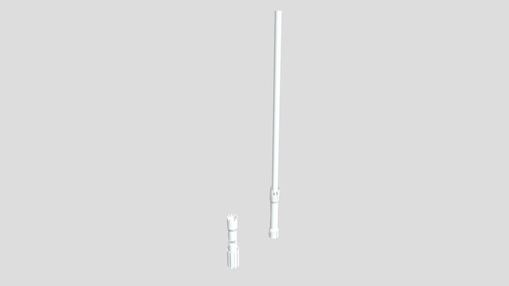 My first ever lightsaber 3D Model