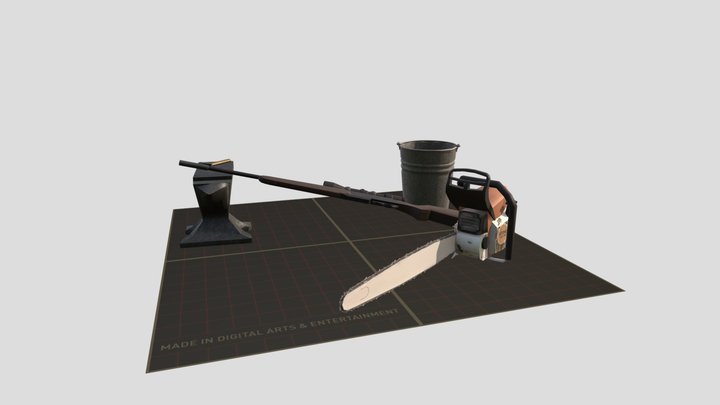DAE 5 Finished props - FOREST LONER 3D Model