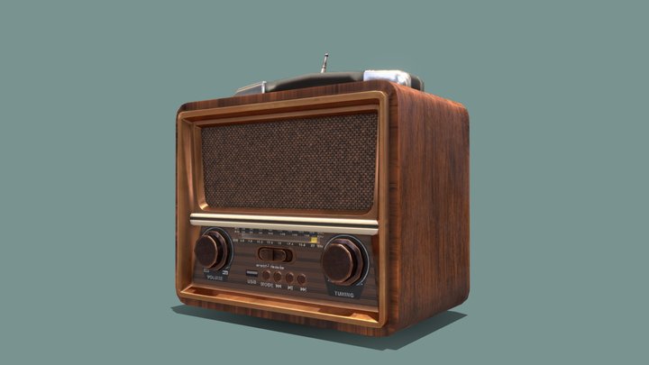 Vintage Radio 3D Model