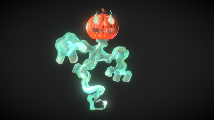 Pumpkin ghost WIP 3D Model
