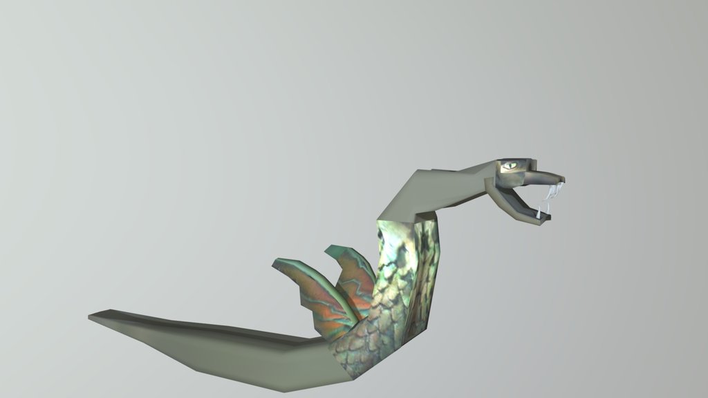 PS1/PSX Reptilicus (Not Rigged)