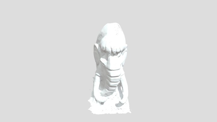Mammuth statue WIP 3D Model