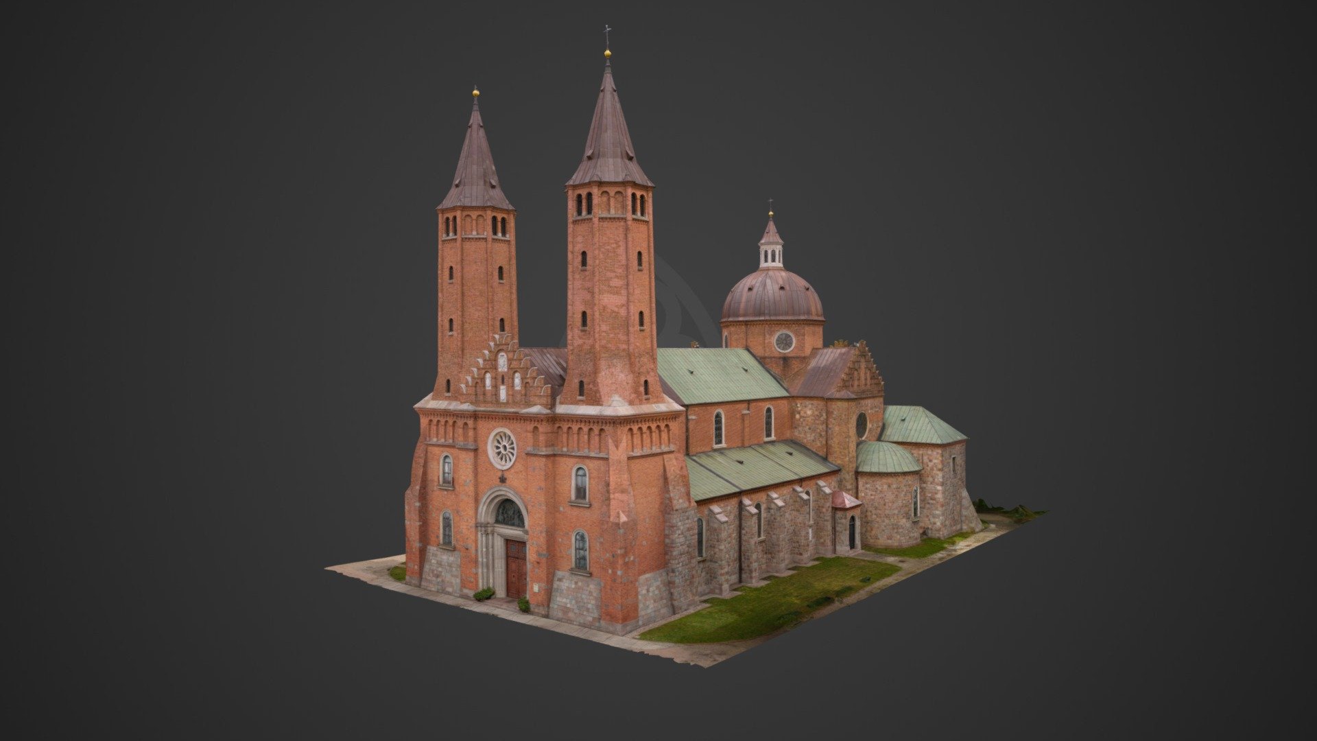 Płock, katedra - 3D model by nid-official [94a4dc9] - Sketchfab