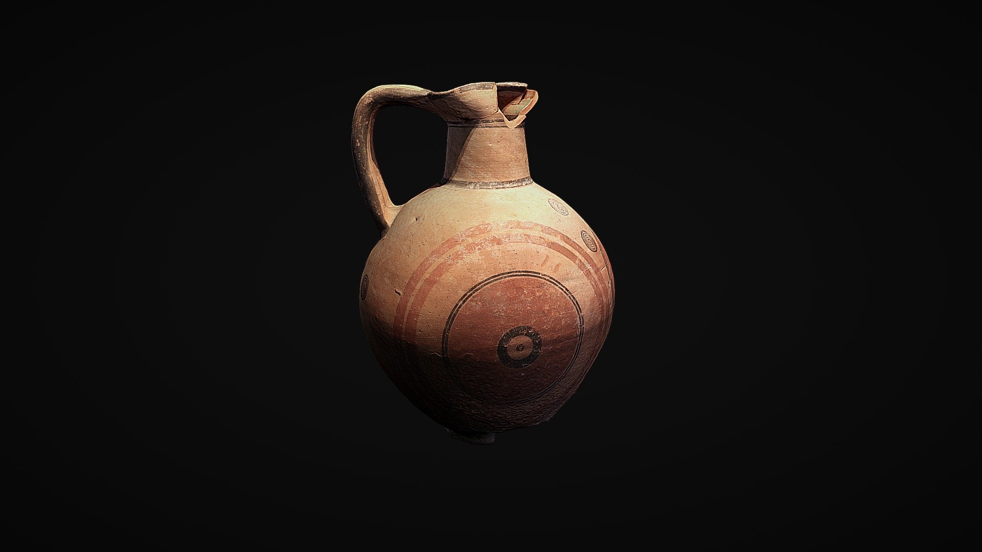 Jug With Bichrome Decoration