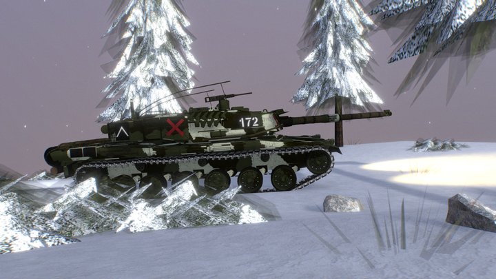 Forest Winter Exercise 3D Model