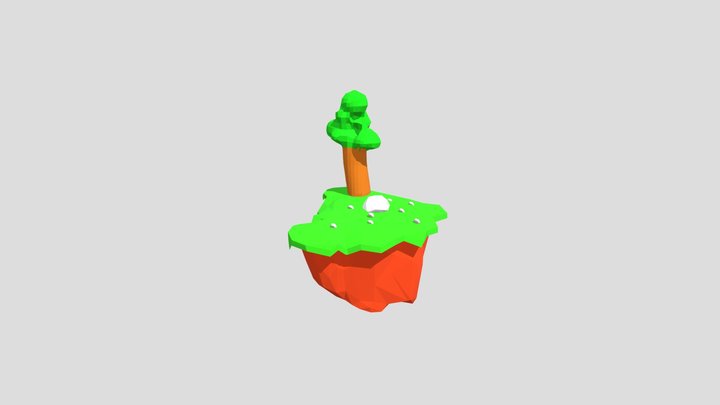 Floating Island 3D Model