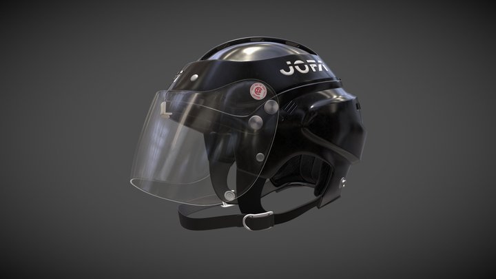 Ice Hockey Helmet NHL 3D Model