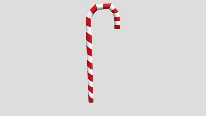 Candy Cane 3D Model