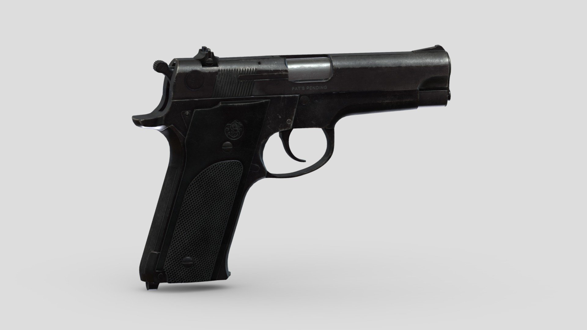 Smith Wesson Model 59 Low Poly - Buy Royalty Free 3D model by Frezzy ...