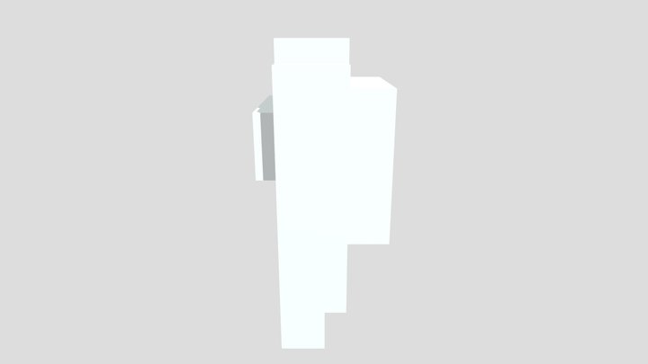 Blocky Among Us Crewmate 3D Model