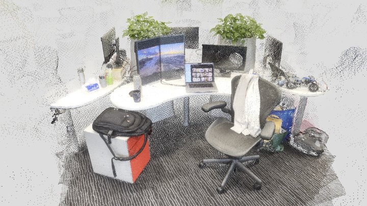 My office desk 3D Model