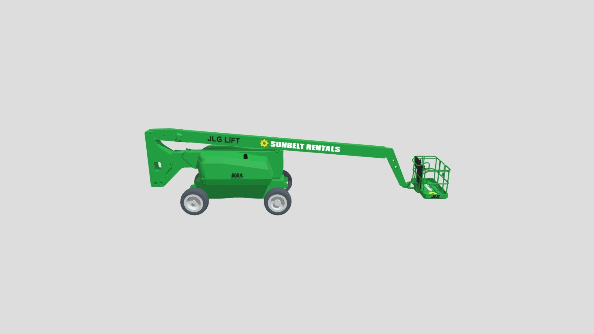 Sunbelt Rentals Articulating Boom Lift 800A 3D model by bimstore