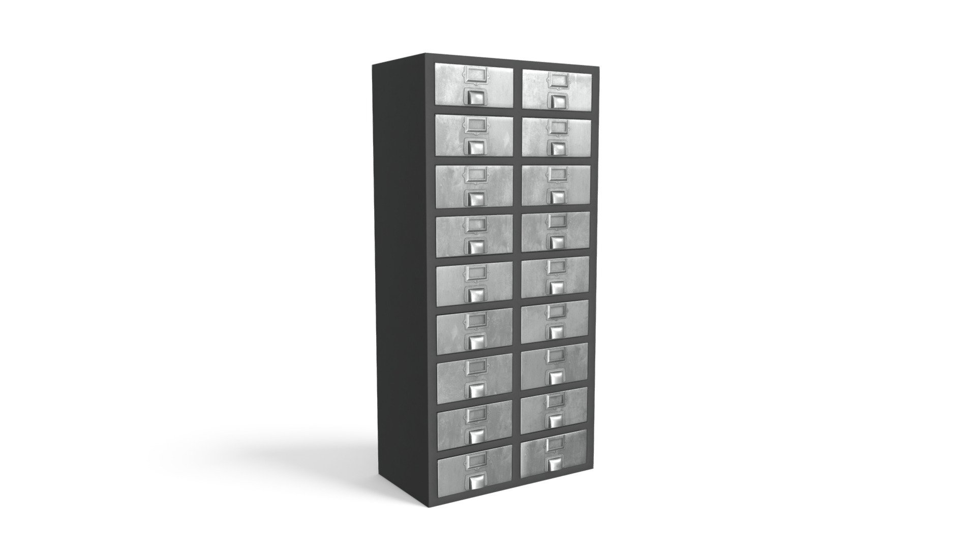 Stow Tall Storage Unit, Vintage Nickel