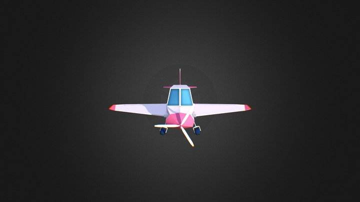 Plane-v1 0 [Low poly Airplane] 3D Model