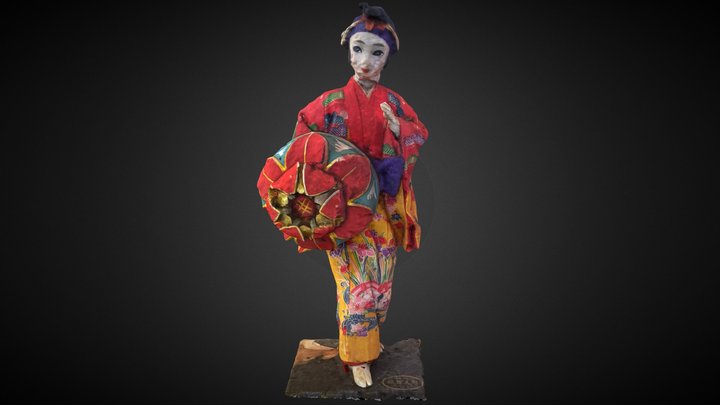 Japanese Doll 3D Model