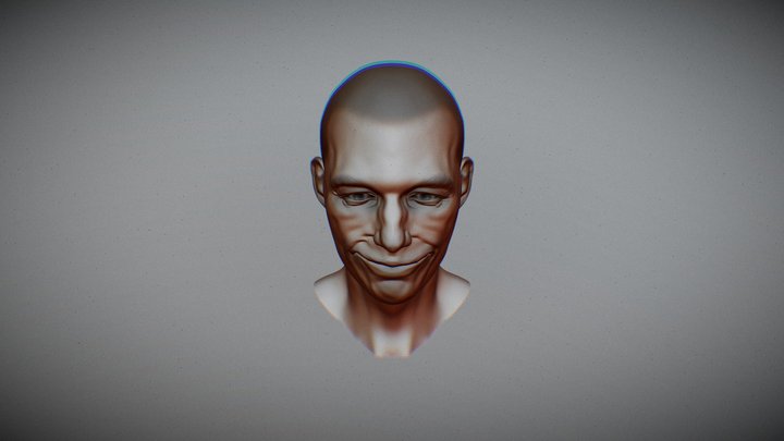 old_face_smiling 3D Model