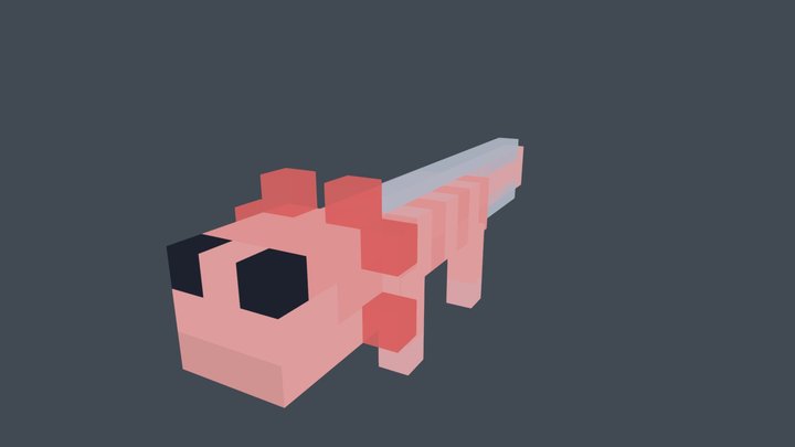 Minecraft - Axolotl model 3D Model