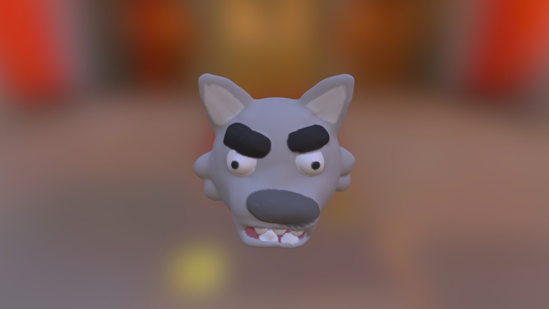 Wolf face - 3D model by nervouswreck [94afd2b] - Sketchfab