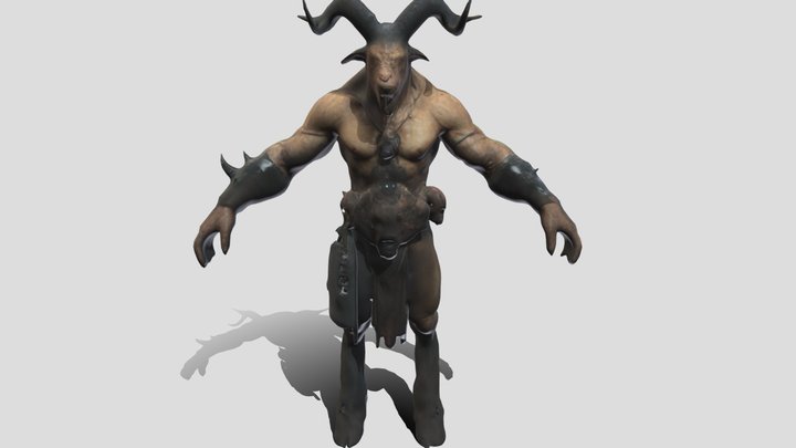 Minotaur Warrior 3D Model