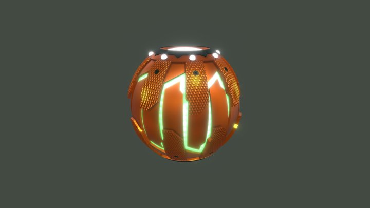 Pumpkin Bomb 3D Model