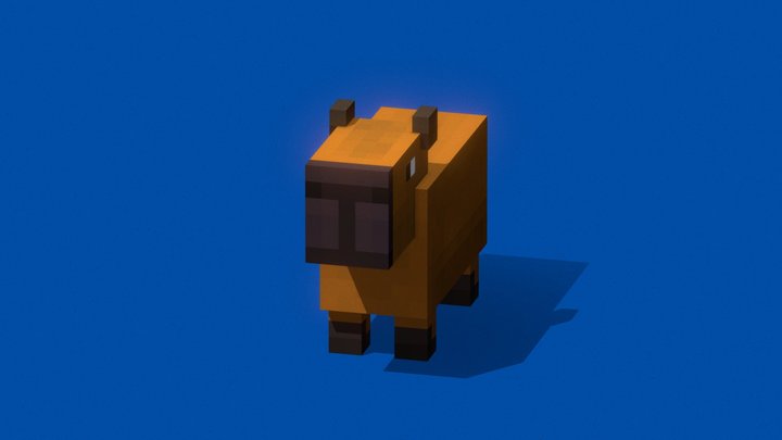 Minecraft Capybara (Capibara) 3D Model