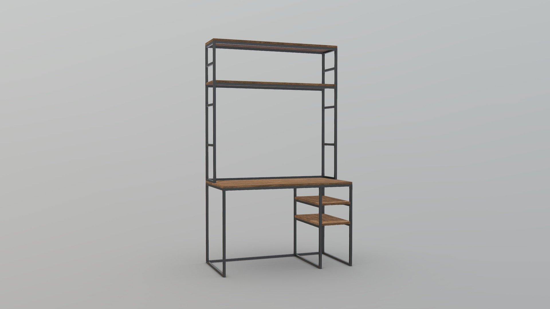 Bricks Desk with storage - 3D model by moonzana [94b4de4] - Sketchfab