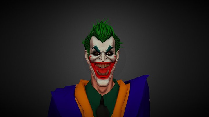 Joker Sculpture 3D Model