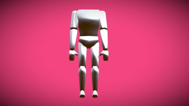 PS1_character (rigged). 3D Model