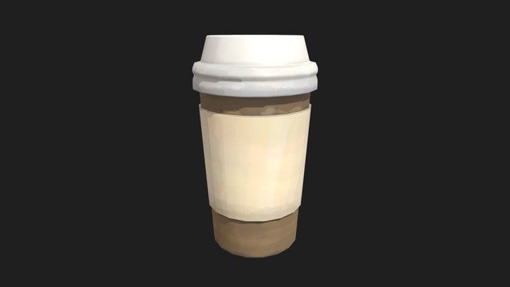 Paper Coffee Cup 3D Model