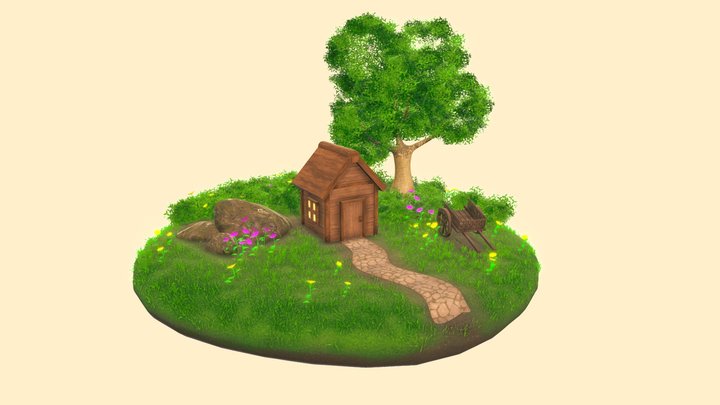 Mini Cabin 3D Model