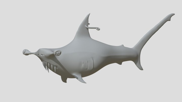 CG Cookie Shark Sculpting 3D Model