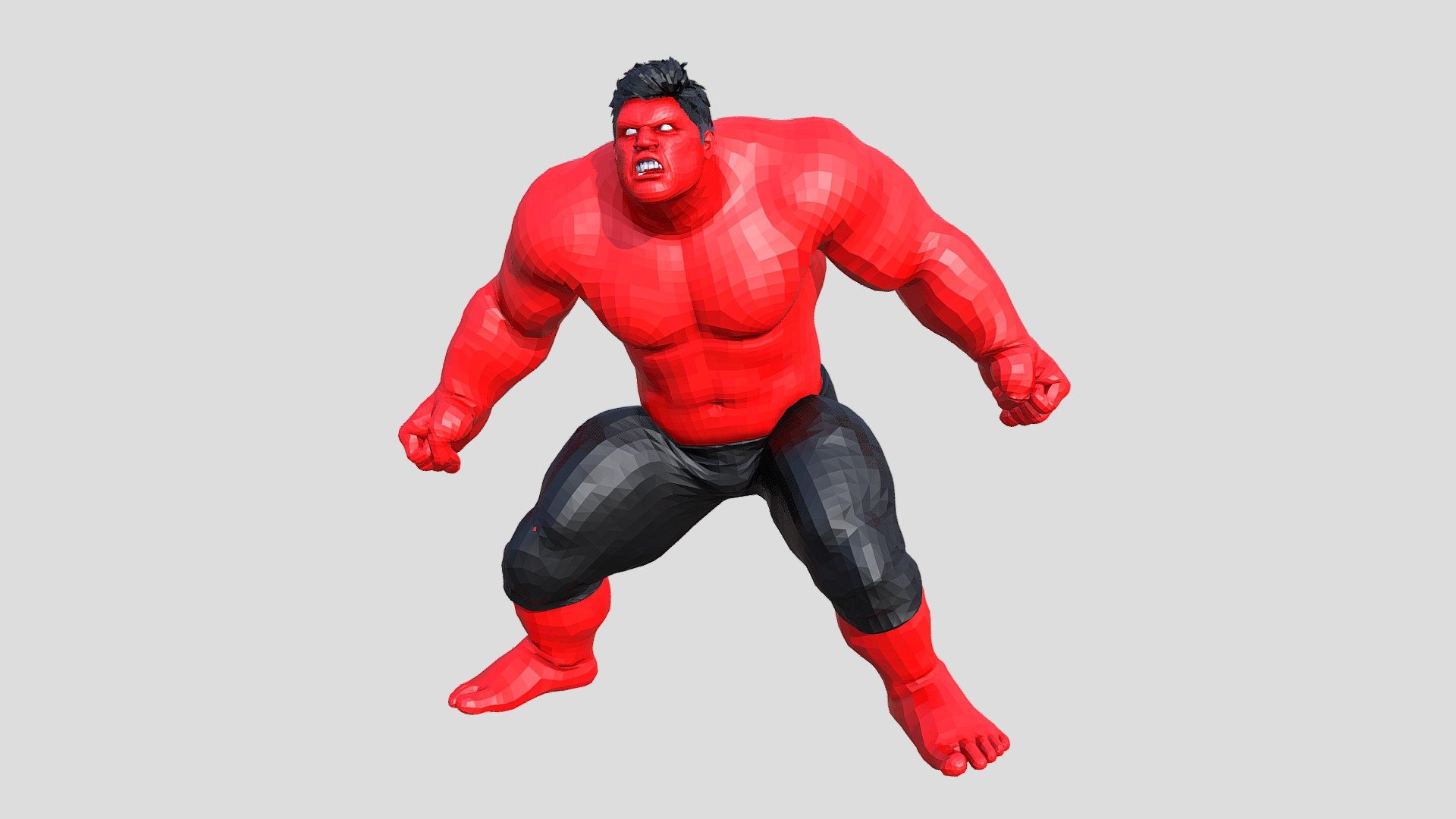 Red hulk - Download Free 3D model by patromes [94b9b0e] - Sketchfab