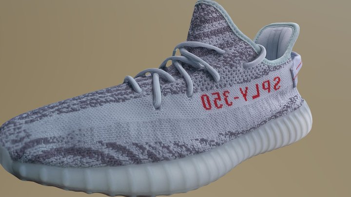 Adidas Yeezy 350 Sneakers Shoes 3D Model