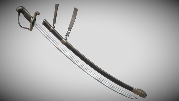 Cavalry Saber - WW1 Sabre Sword 3D Model