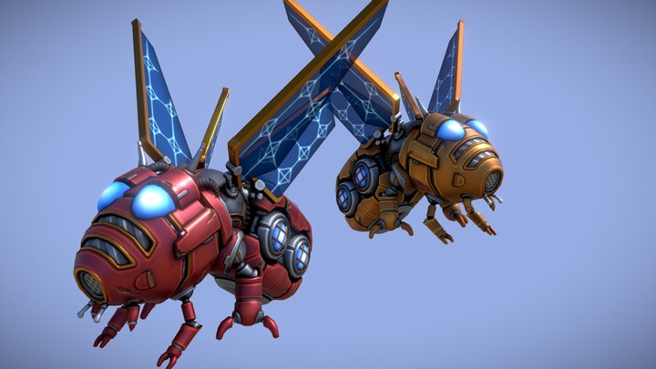 Solar Sails Swarmicon spaceship 3D Model