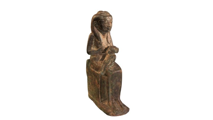 Statuette de la déesse Isis-Hededyt 3D Model