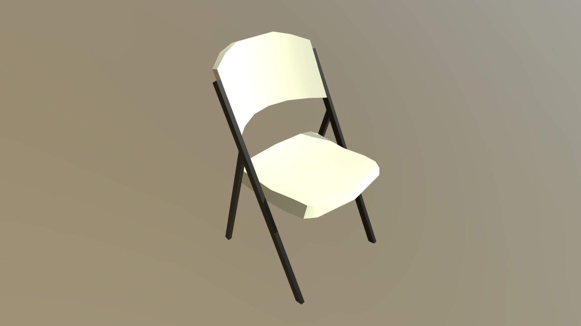 Lowpoly Folding Chair