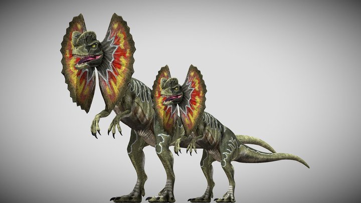 JP:OG Dilophosaurus Pack – Modelo 3D gratuito STL