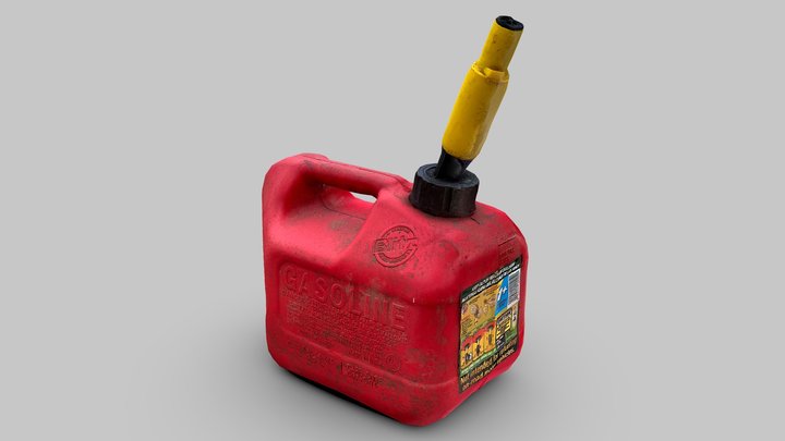 Plastic Gas Can Scan 2 LOWPOLY