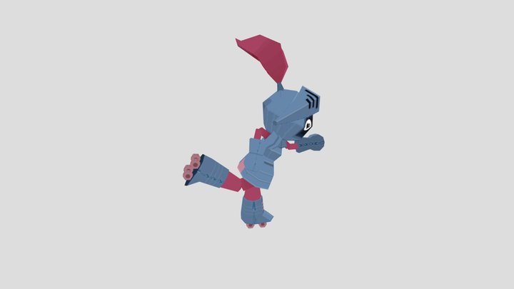 Pose Knight Obj 3D Model