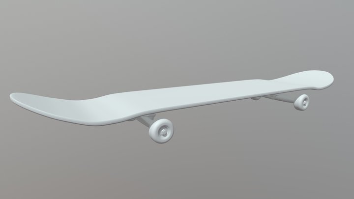 Skateboard high-poly