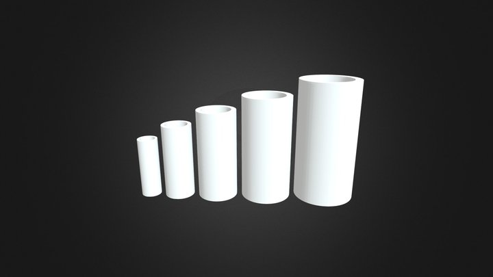 Propagation tubes (5 sizes) 3D Model