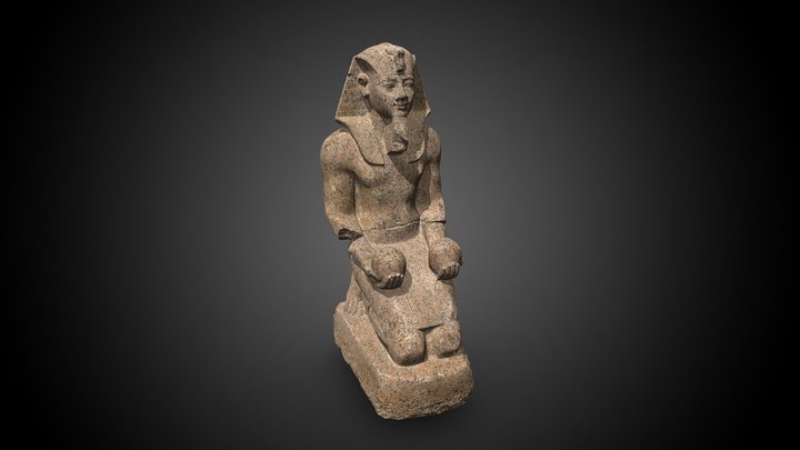 Kneeling Statue of Amenhotep II 3D Model
