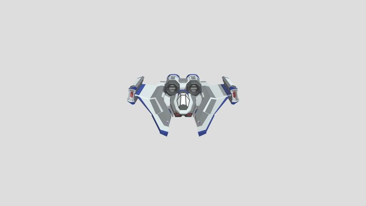 OB Spaceship 3D Model