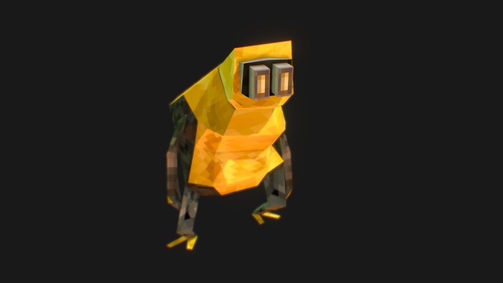 Pixel Smol Merchant 3D Model