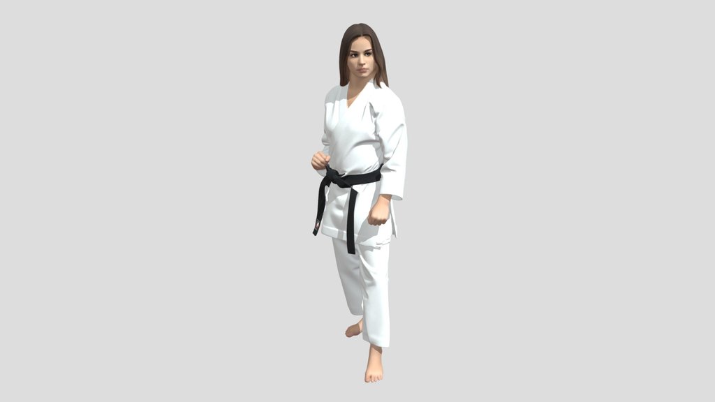 Black Belt Karate Practitioner