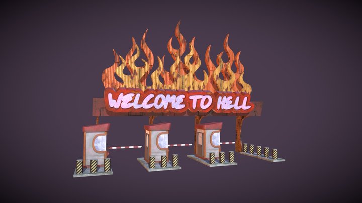 Hell Toll Booth 3D Model