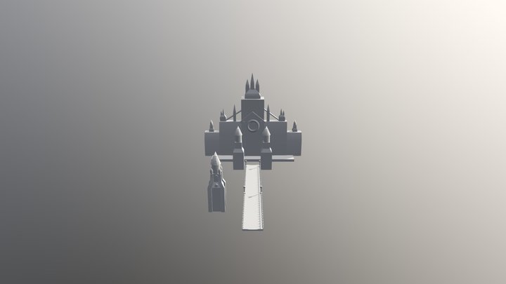 Castle Scene 3D Model