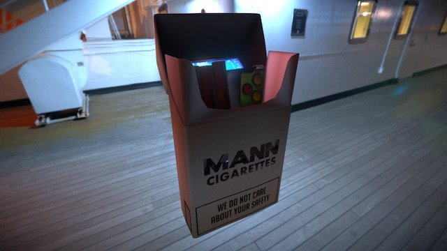 Tam Fortress 2: Cigarette Box - Spy Disguise PDA 3D Model